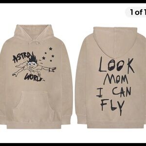 Travis Scott Astroworld Look‎ mom I can fly Hoodie large